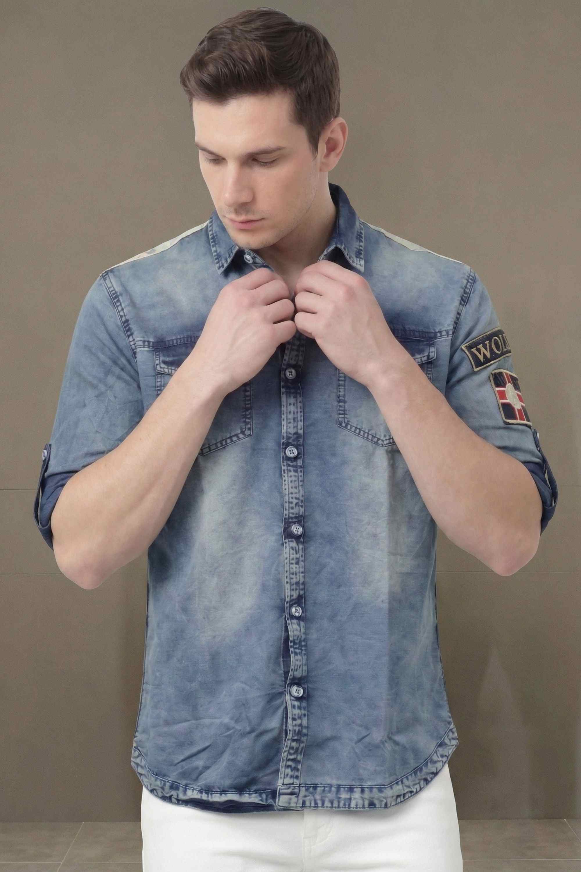 ALBION CASUAL INDIGO SHIRT