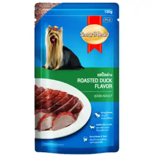 Smart Heart Pouch Roasted Duck Flavour Wet Dog Food, 120g