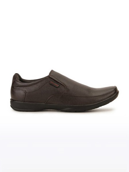 RC 1091 Men s Brown Leather Formal Slip ons