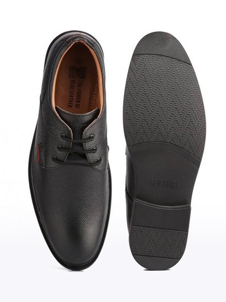 RC 2282 Men s Black Leather Formal Lace ups