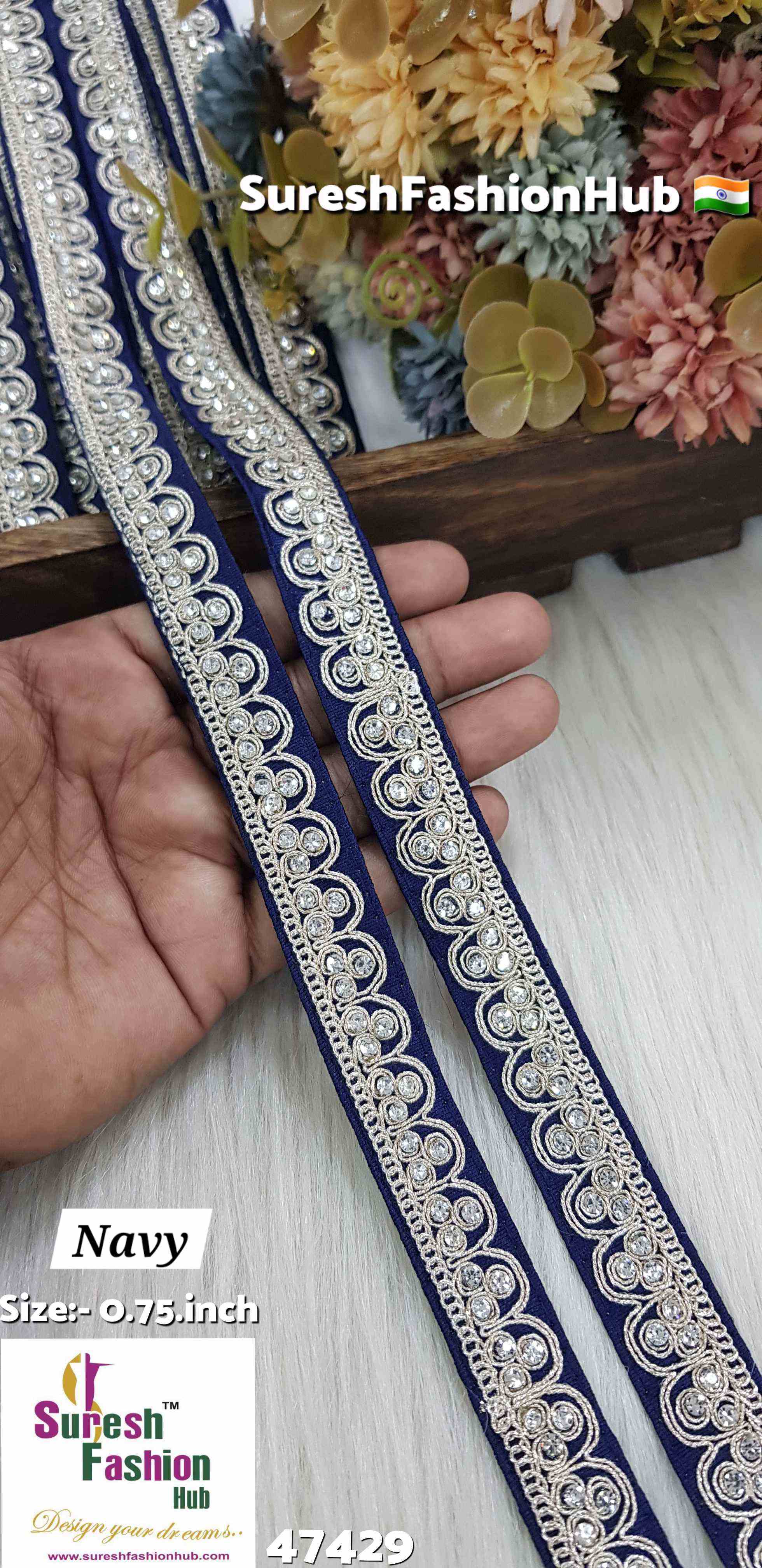 Navy Diamond Dori Lace