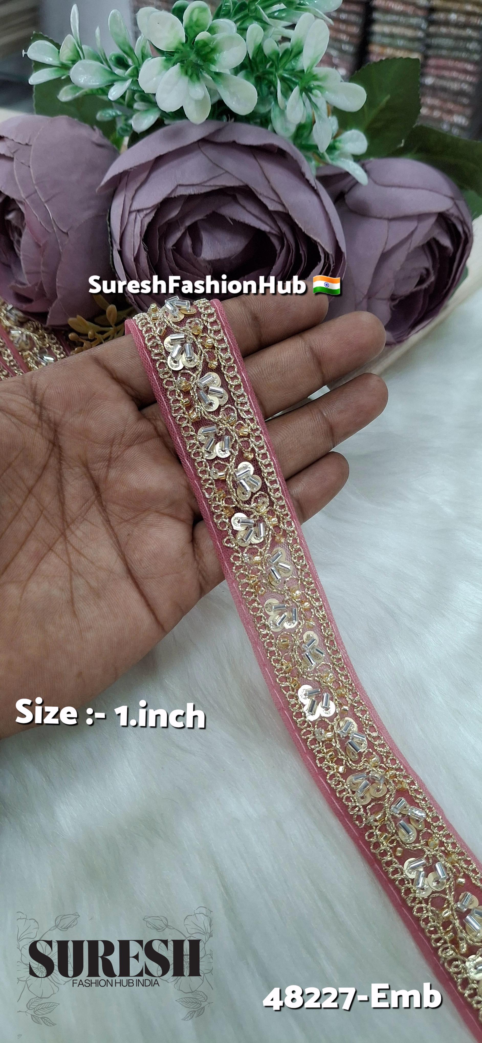 Pearl Embroidery Net Lace