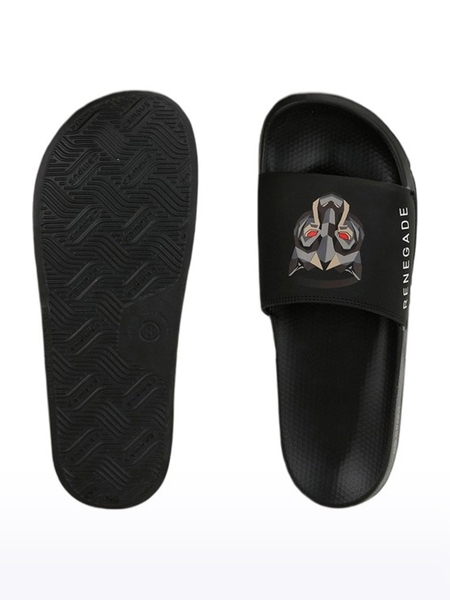 Campus Shoes | Men's Black RENEGADE SL Flip Flops 3