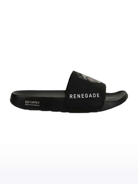 Campus Shoes | Men's Black RENEGADE SL Flip Flops 1