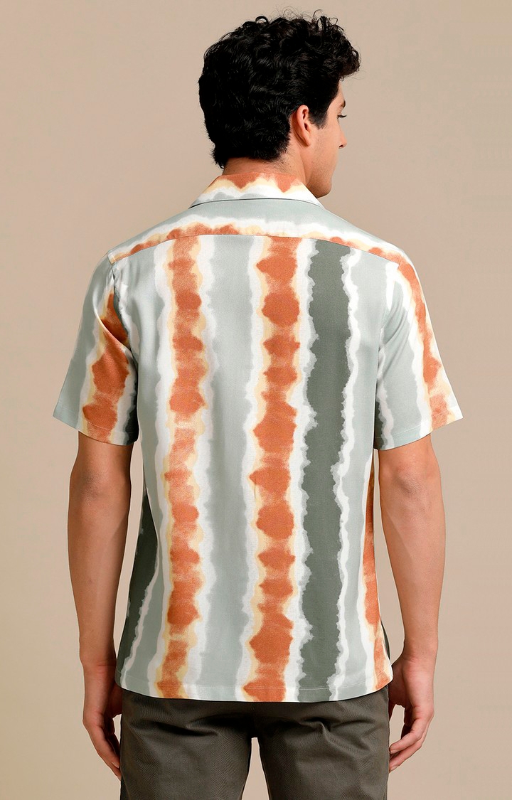Men's Multicolor Cotton Printed Casual Shirt