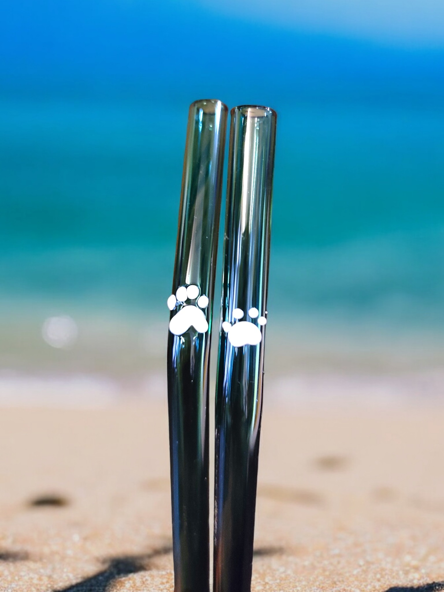 teal colors straw