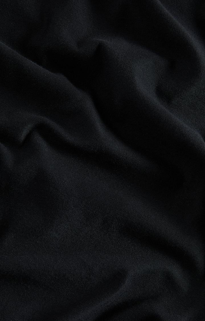 REKOON | Black  Cotton Regular Fit Unisex Stay Wild Oversized T-Shirts Mood Chilled 3