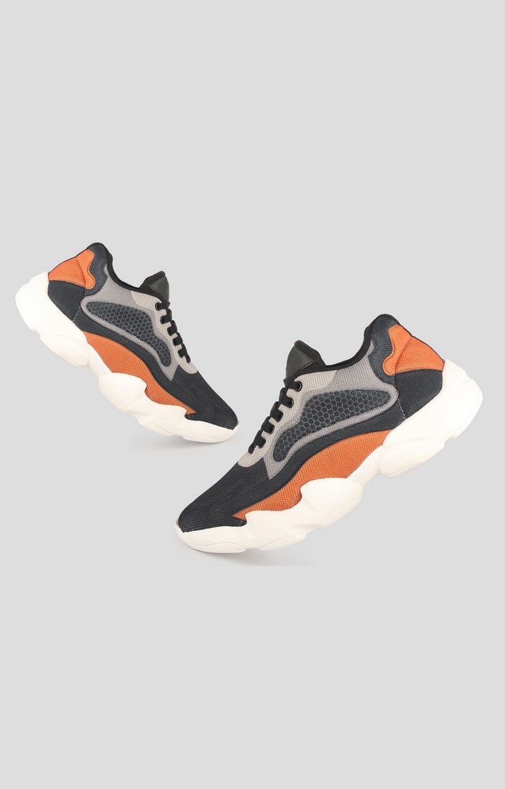 RNT | RNT Ni-ke Black and Orange Sports Shoes For Men 4