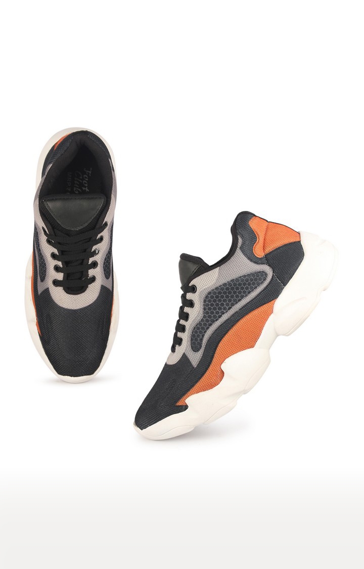 RNT | RNT Ni-ke Black and Orange Sports Shoes For Men 3