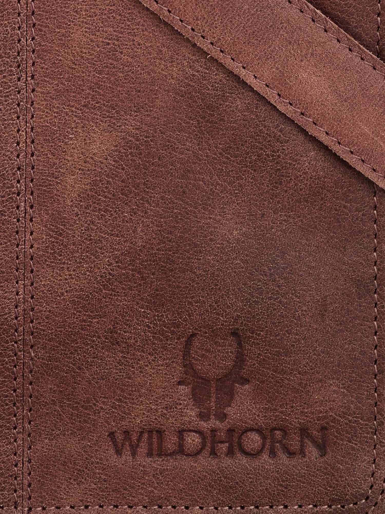 WildHorn Genuine Leather Sling Messenger Bag for Men