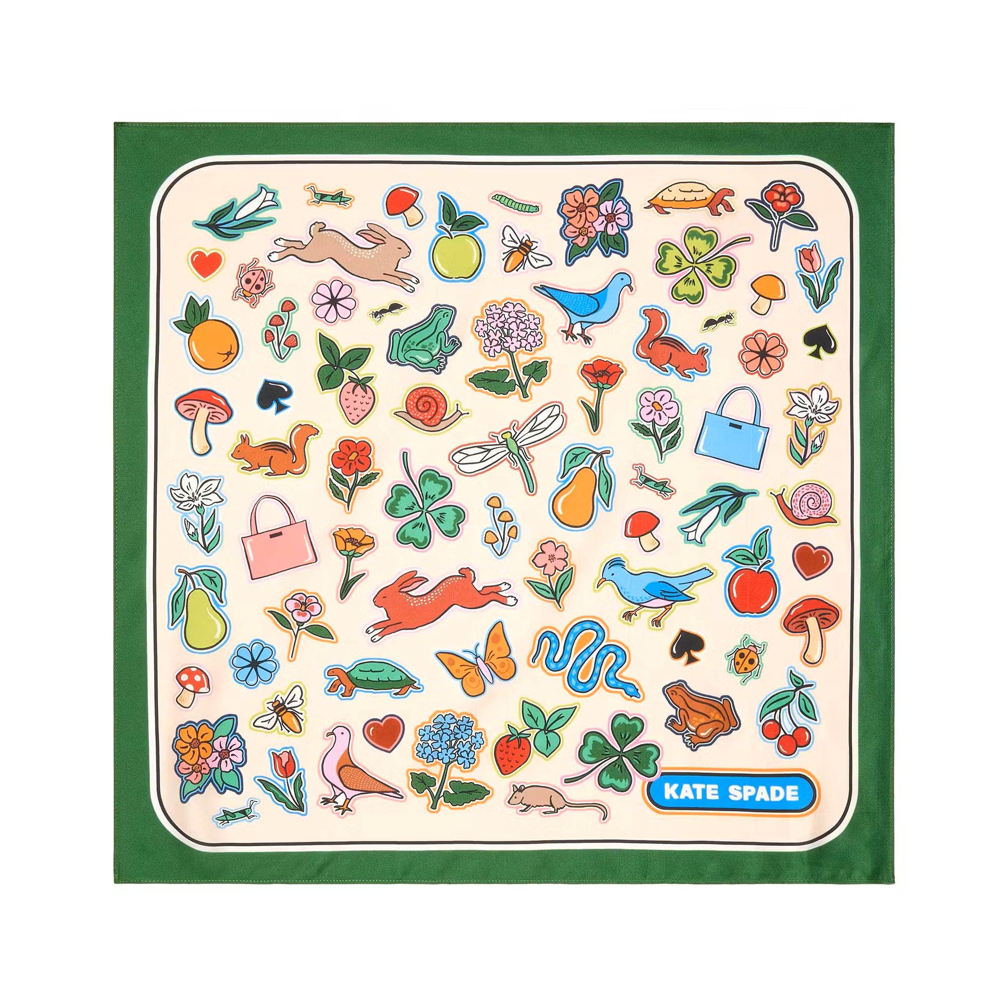 Garden Stickers Silk Bandana