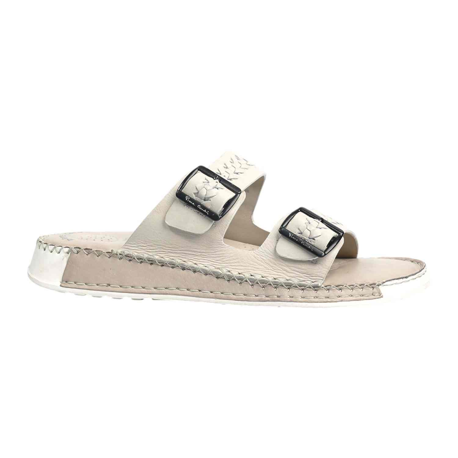 Mens Leather slipper Off white