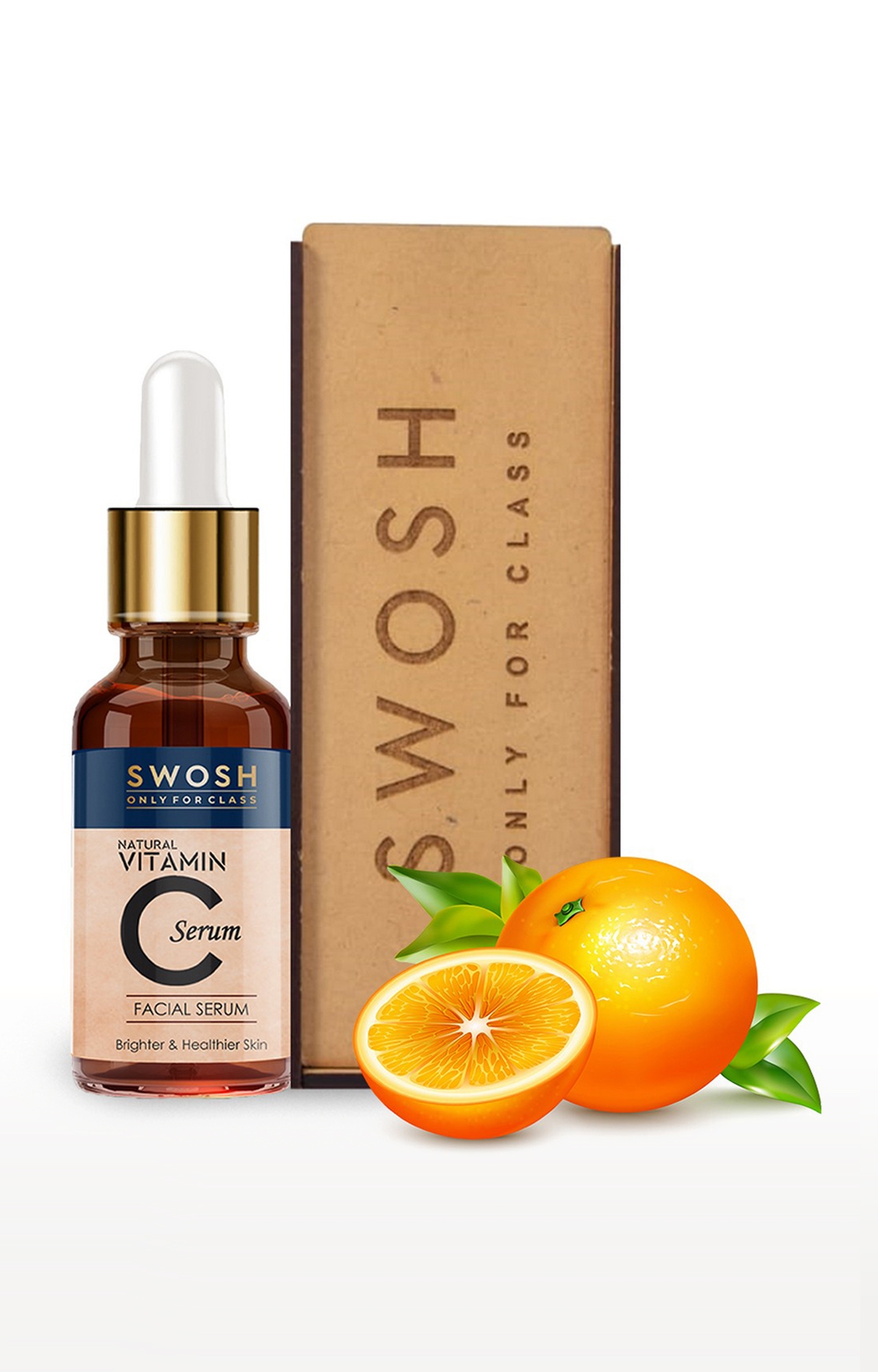 SWOSH | Swosh Vitamin C Serum For Face Enrich With Hyaluronic Acid, Vitamin E, Tamarind Extract, Aloe Vera Extract, Dead Sea Salt For Brightening, Anti Ageing, Wrinkle Control, 30Ml 0