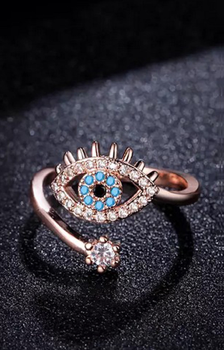 Eye ring gold - Gold rings - Trium Jewelry