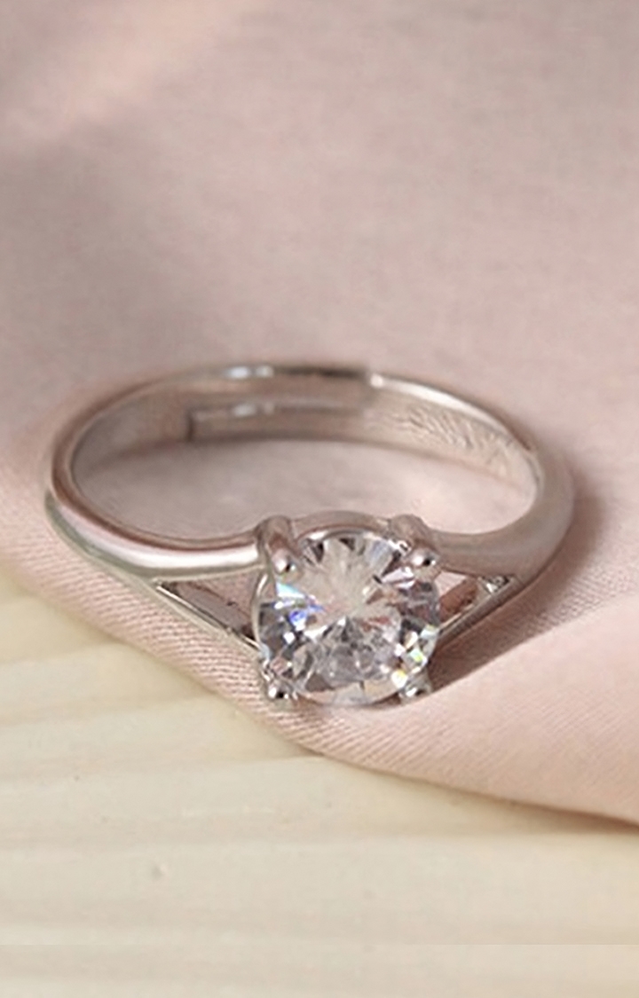 Women's Mia Promise Diamond Silver Ring