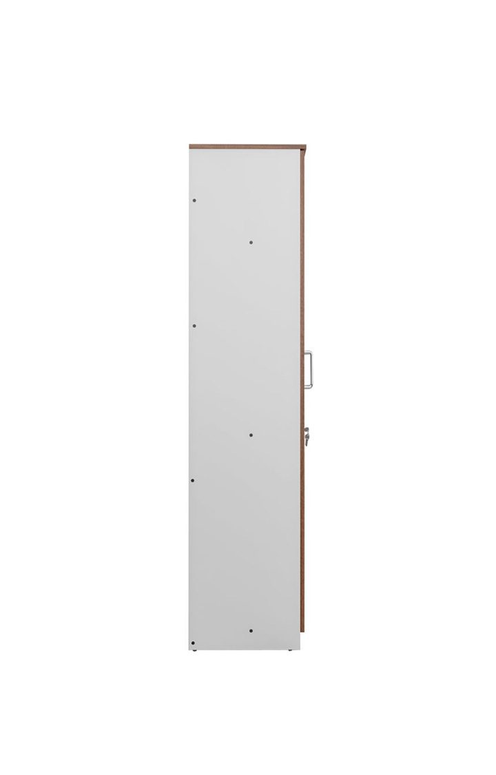 neudot Adona 1 Door Engineered Wood Wardrobe  (Finish Color - Frosty White, Knock Down)