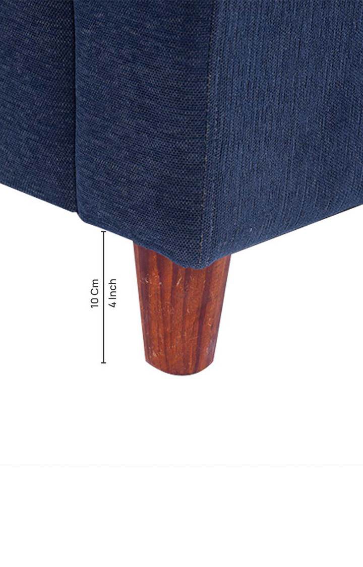 neudot Roman Sofa for Living Room |3 Persons Sofa|Premium Fabric with Cushioned Armrest | Solid Wood Frame|3 Seater in Cobalt Blue Color