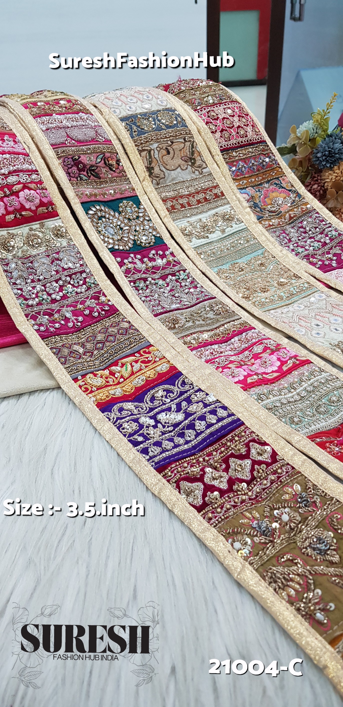 Gold Khichdi Heritage Mix Border – C (21004-C)