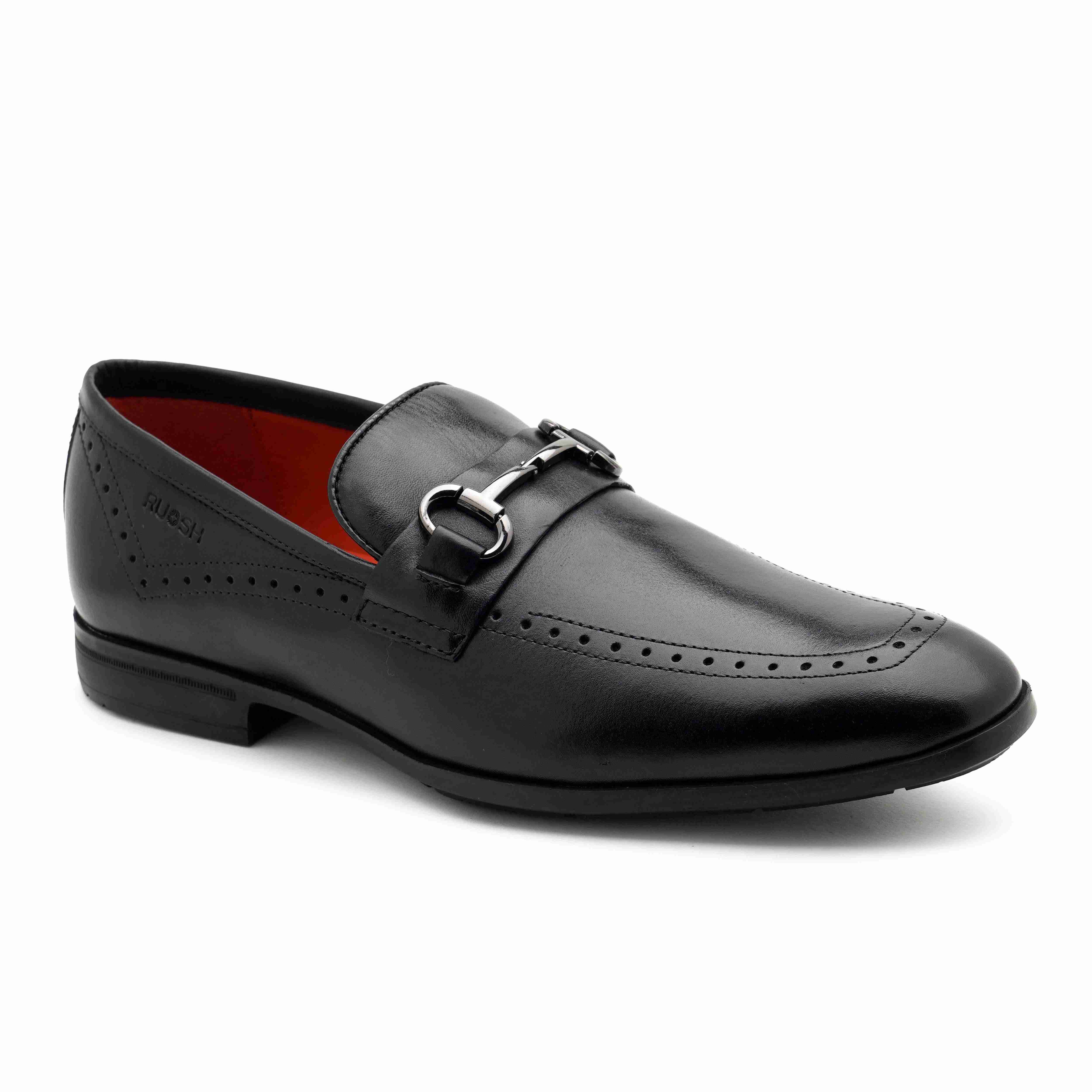 The Bordan Ruosh Men Black Occasion Slip-On