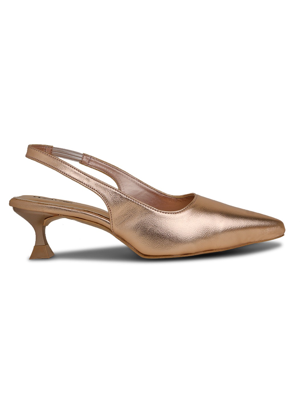 Patent Pink Pointed-Toe Slingback Heels