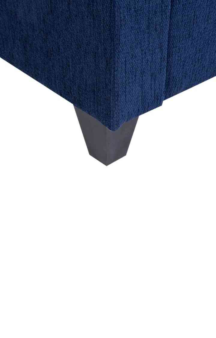 neudot Saya Sofa for Living Room | 1 Persons Sofa| Premium Fabric with Cushioned Armrest | 12 Months Warranty| Solid Wood Frame| 1 Seater in Saya Duo Blue Colour