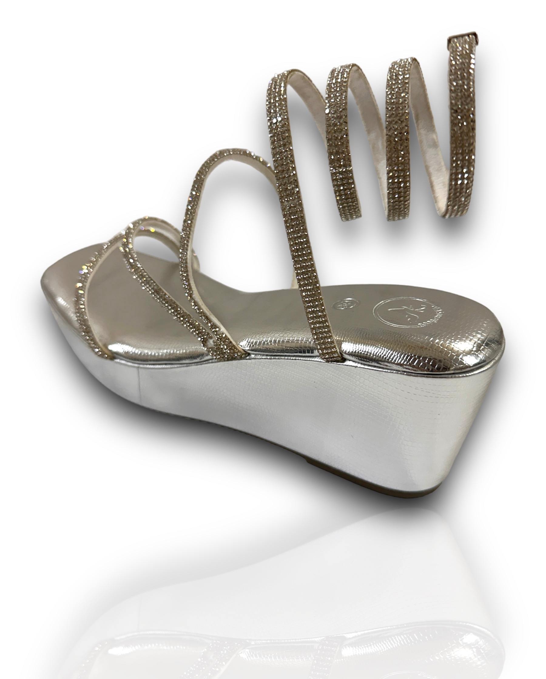 SILVER LIZZARD SPRING WEDGE