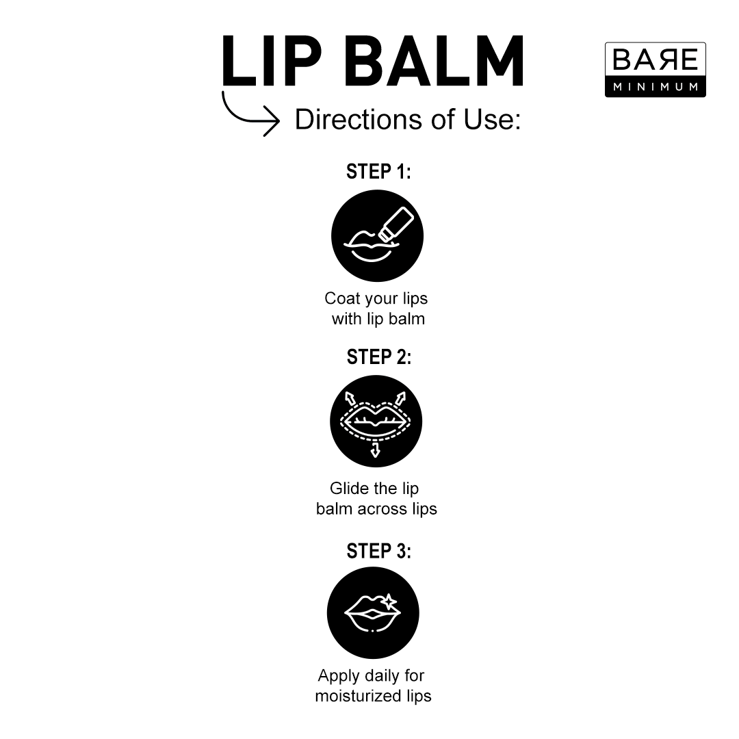 BARE MINIMUM | Bare Minimum lip balm, petroleum-free, natural ingredients, For all skin types, 15 G 3