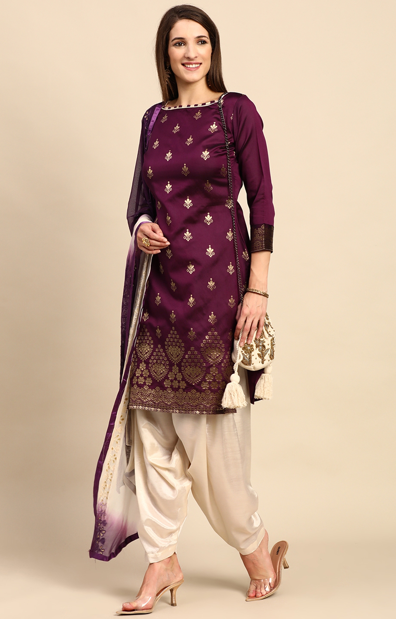 fcity.in - Unstitched Dress Material Ladies Suit Suit Material With Dupatta