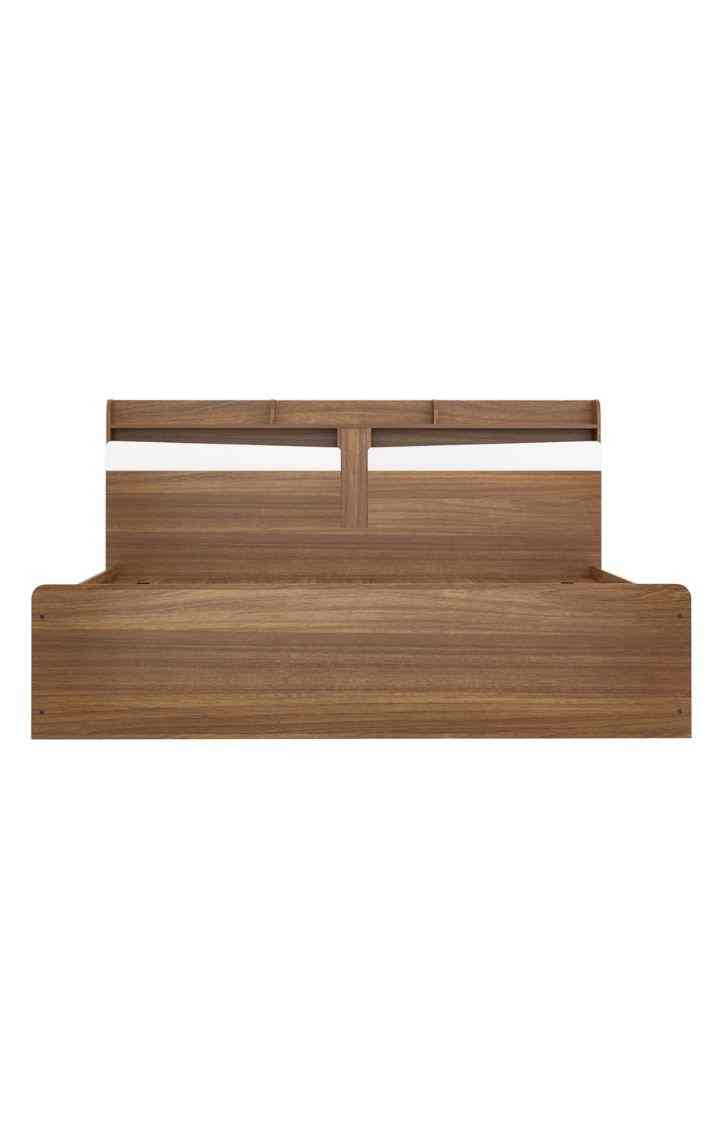 neudot Calton King Engineered Wood Hydraulic Bed - Teak