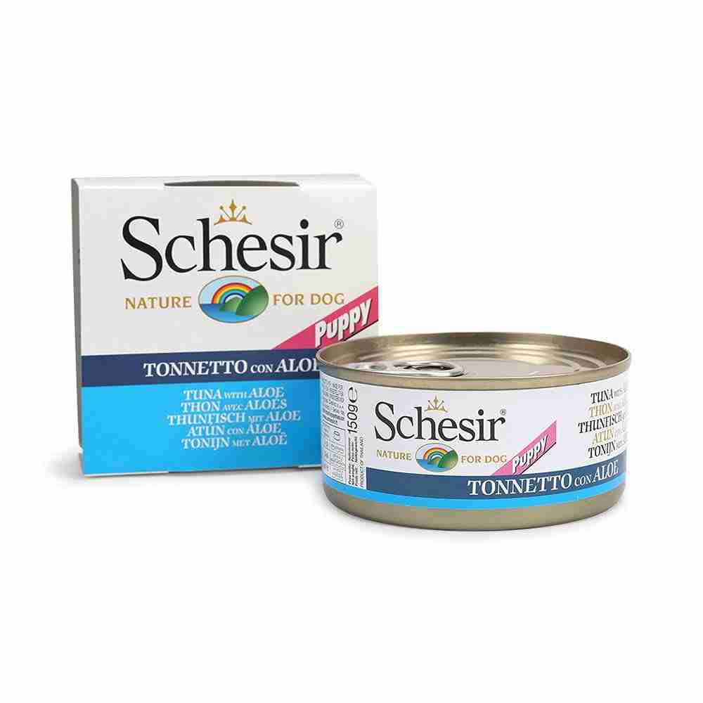 Schesir Tuna Whole Meat & Rice With Aloe in Jelly Dog Wet Food, 150 g
