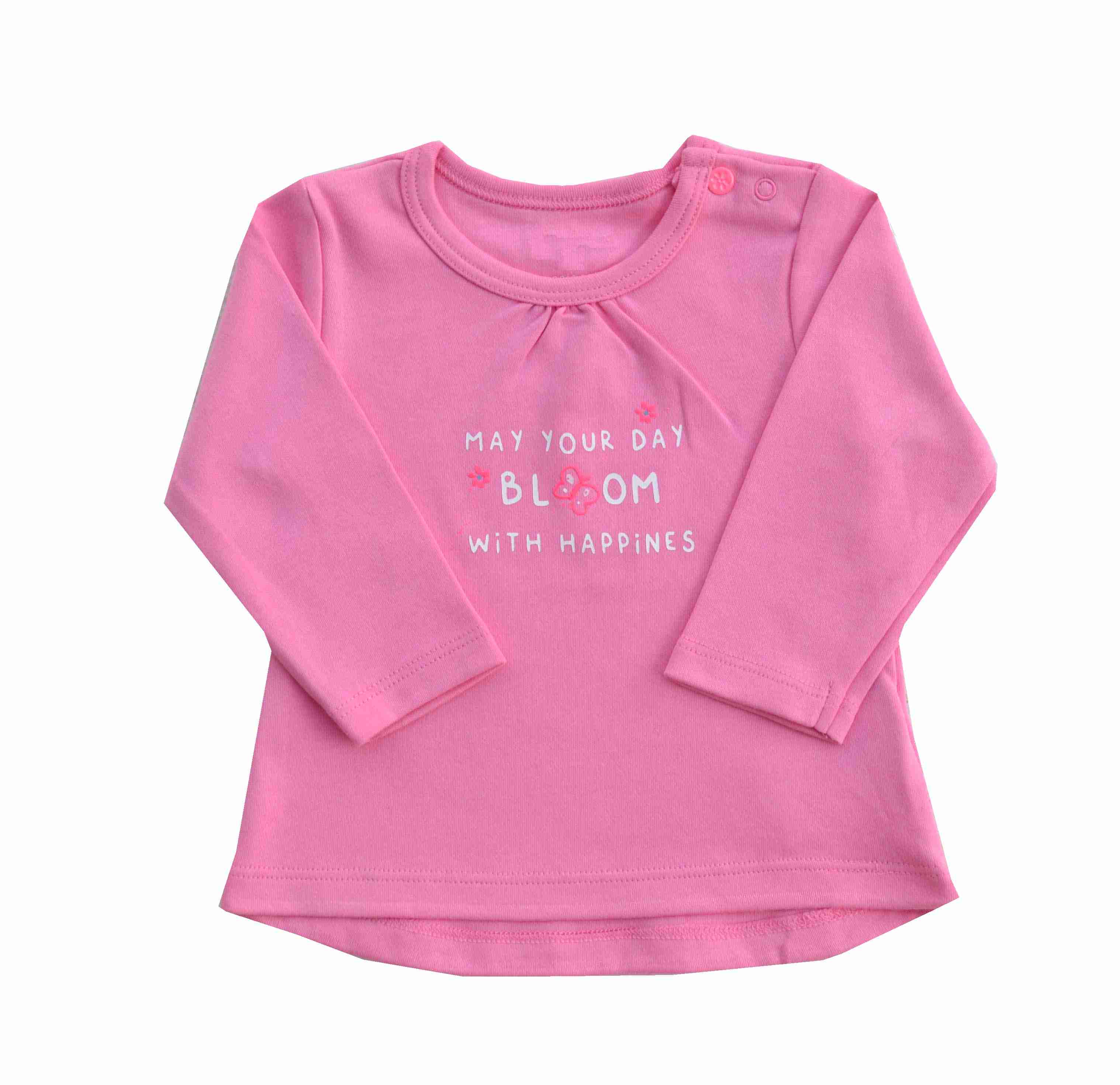 Baby Girls Top with full sleeves;Color-Pink