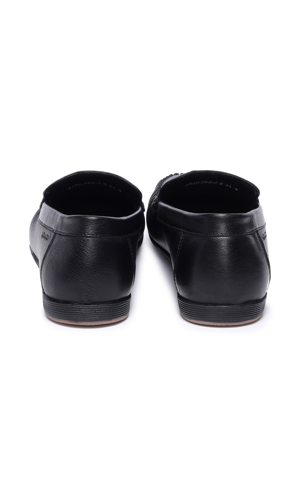 Men Black Atesber Slip On Loafers