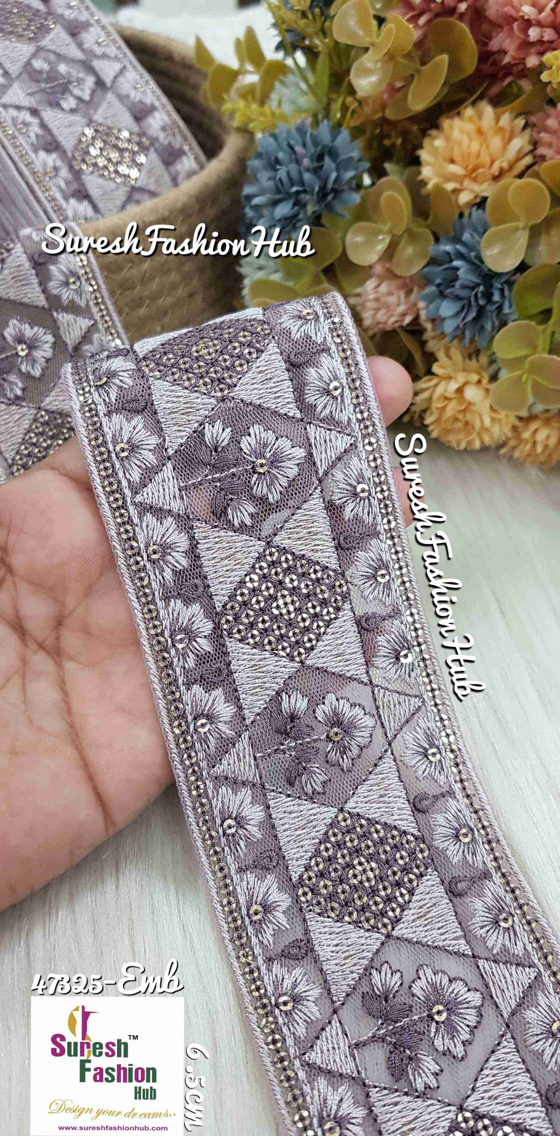 Embroidery Tone-to-Tone Lace