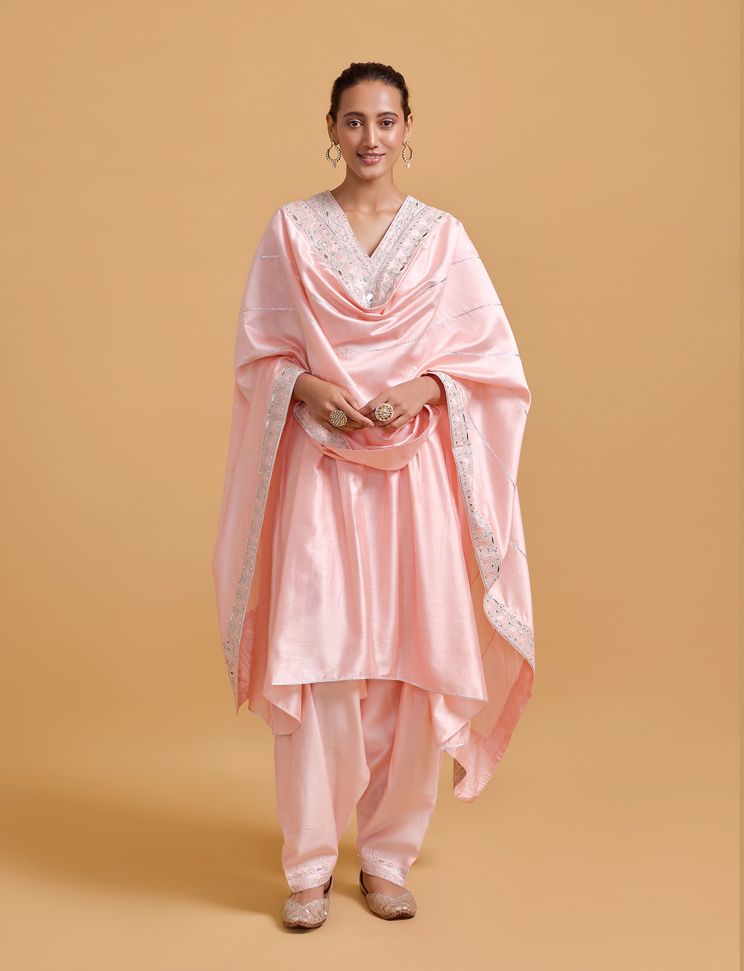 Zeenat Pink Kurta Salwar Set