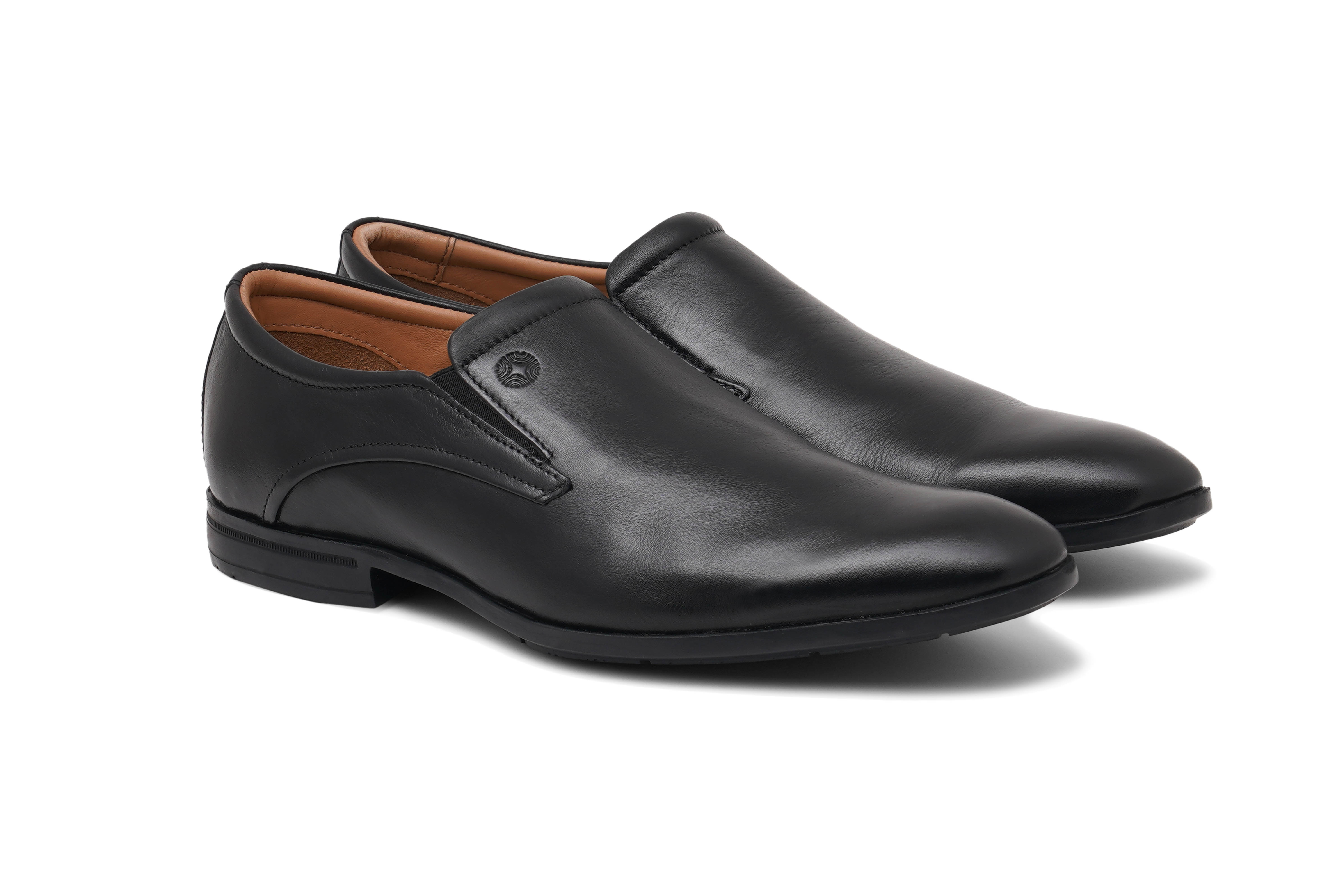 The Colombo Ruosh Men Black Formal Slip-On