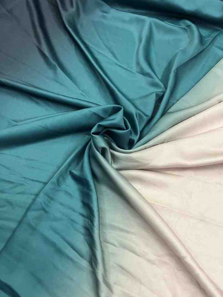 Tealgreen Shaded Satin