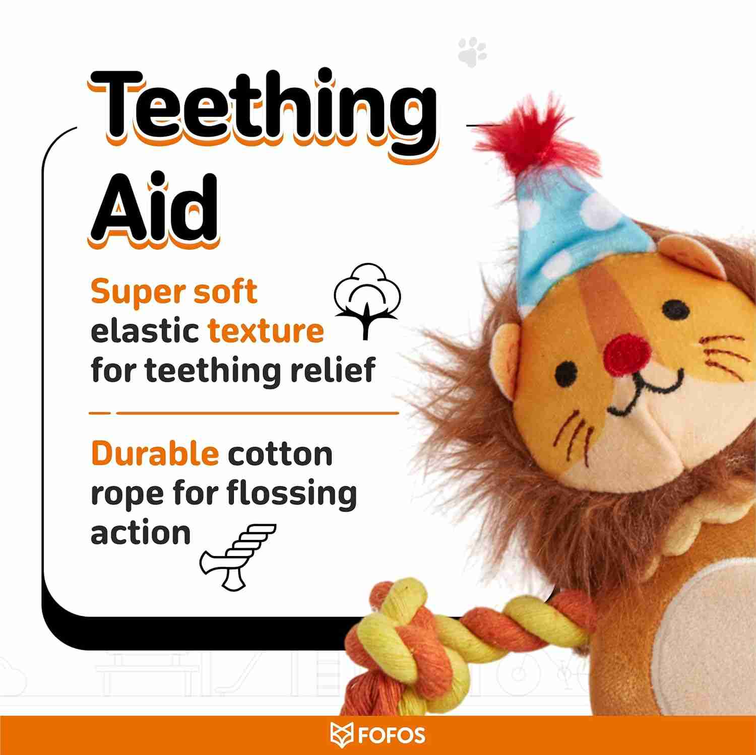 Fofos Fluffy Puppy Toy Lion