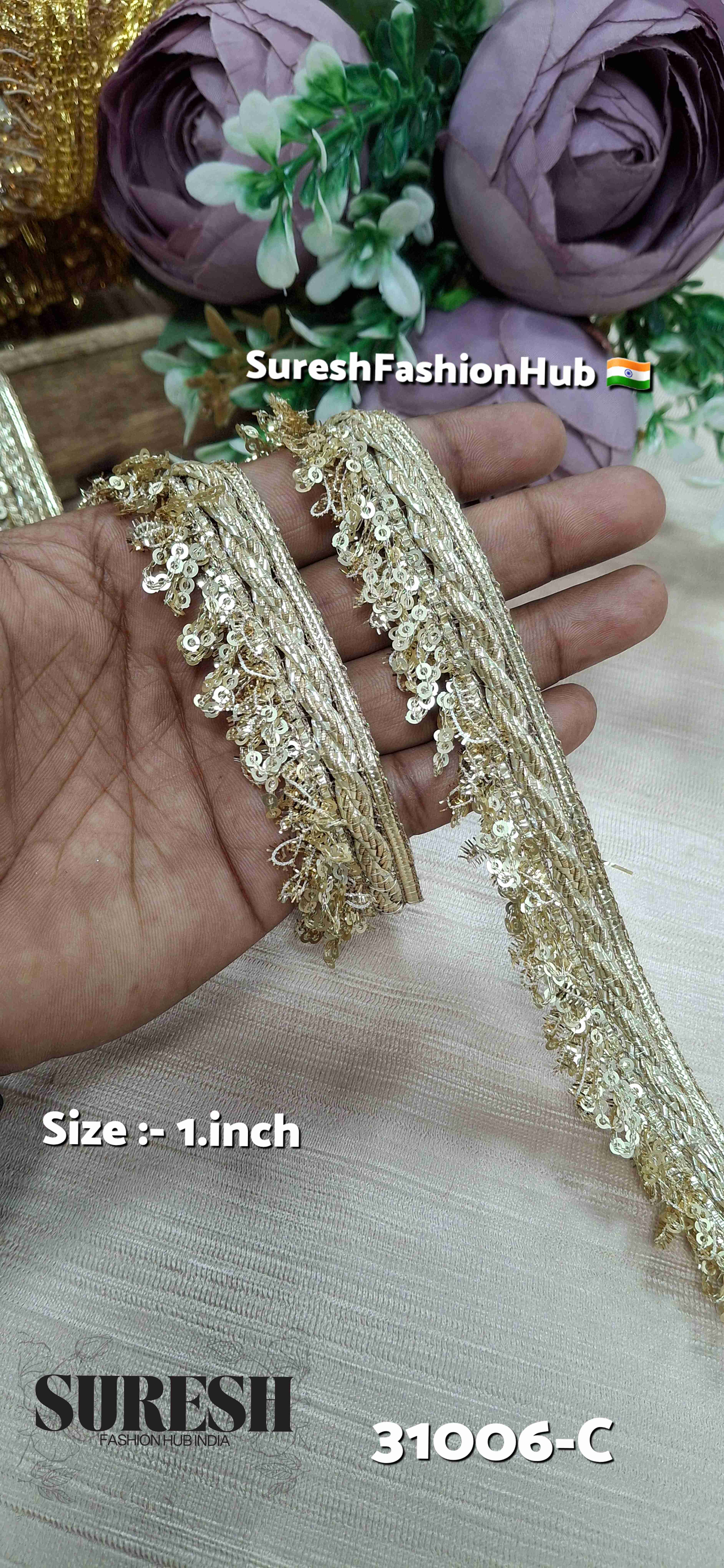 Pearl Fringe Jhalar Lace