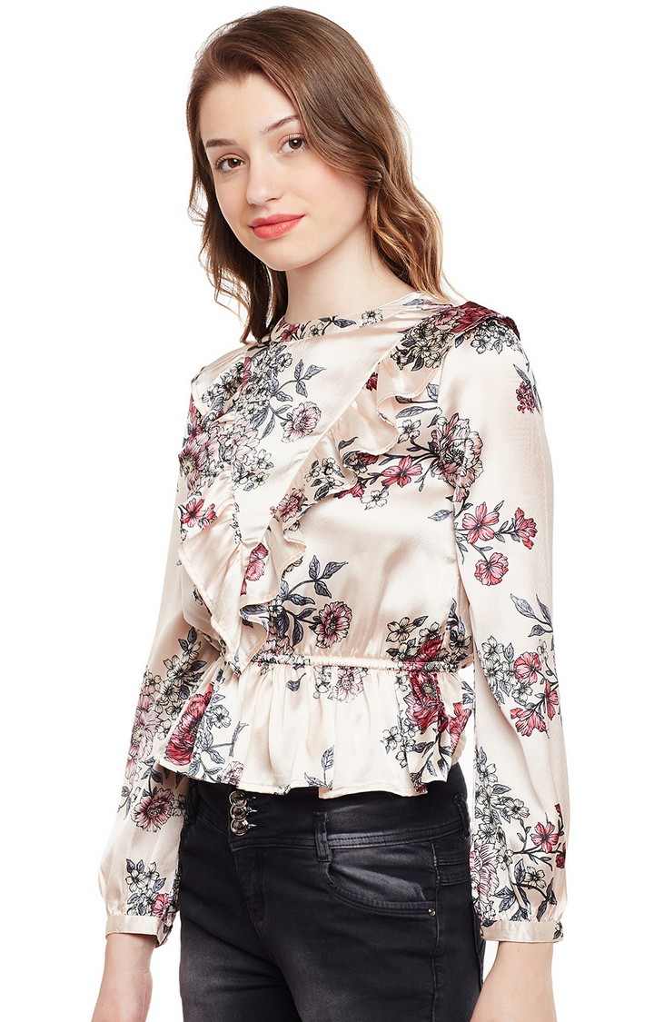 Floral Ruffle Style Top