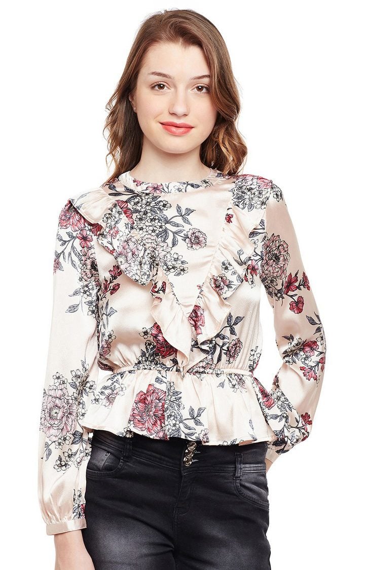 Floral Ruffle Style Top