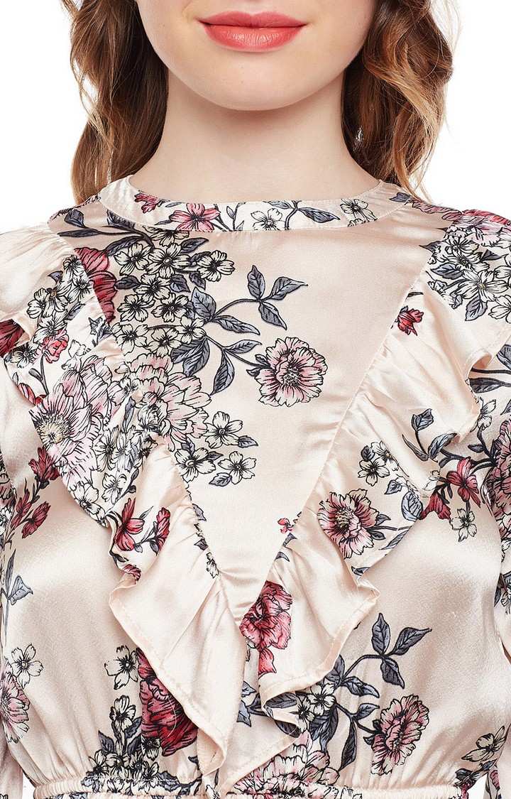 Floral Ruffle Style Top