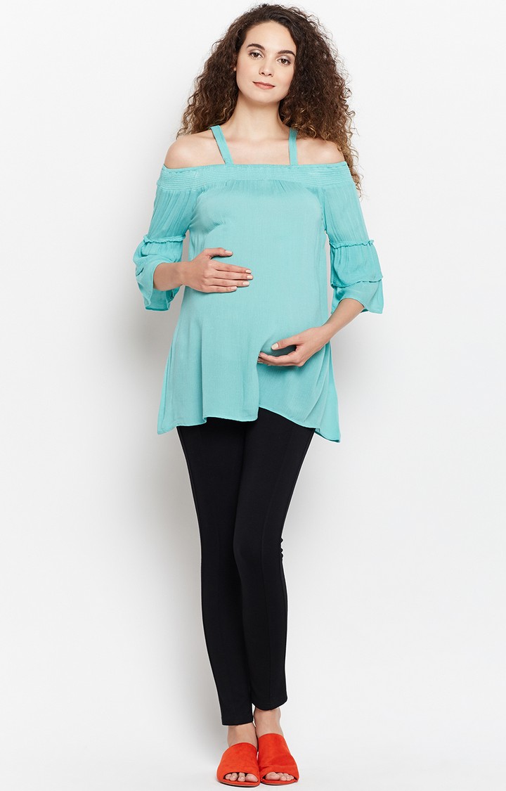 Minty Cindy Maternity Top