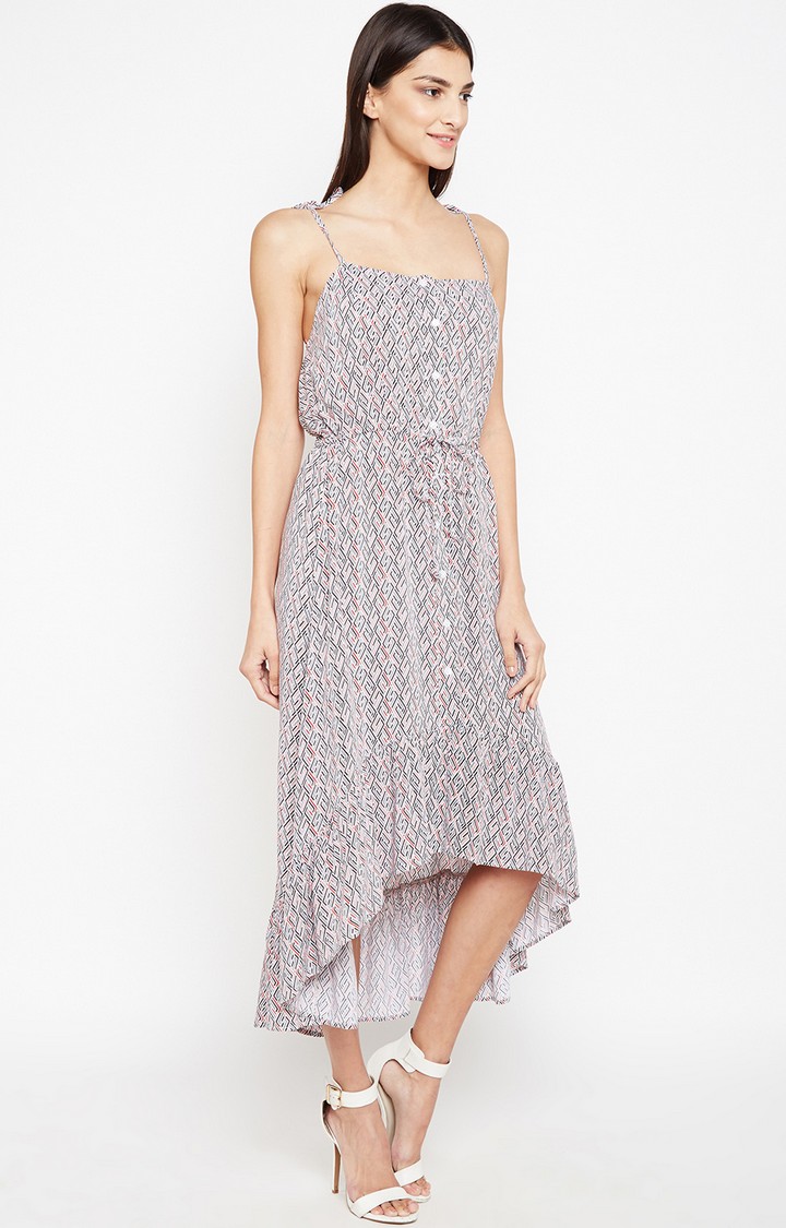 Diana Abstract Hi-Low Dress