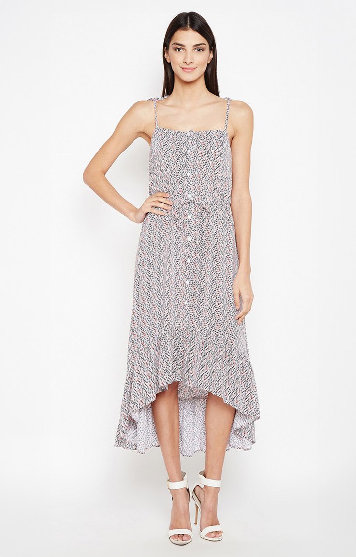 oxolloxo | Diana Abstract Hi-Low Dress