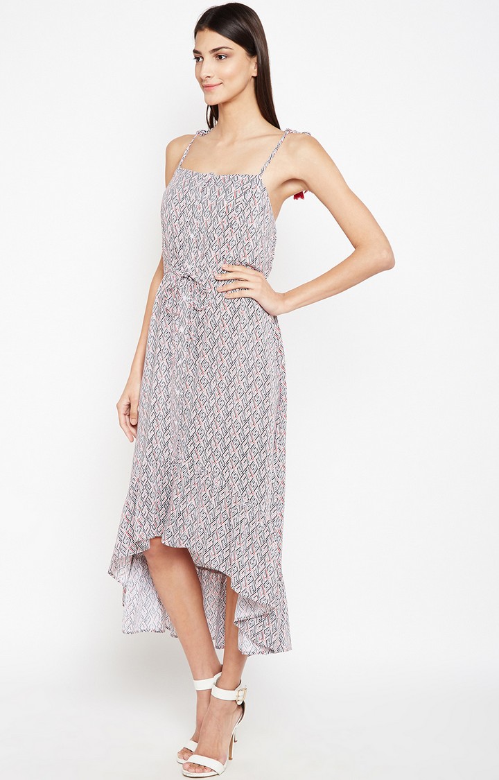 Diana Abstract Hi-Low Dress