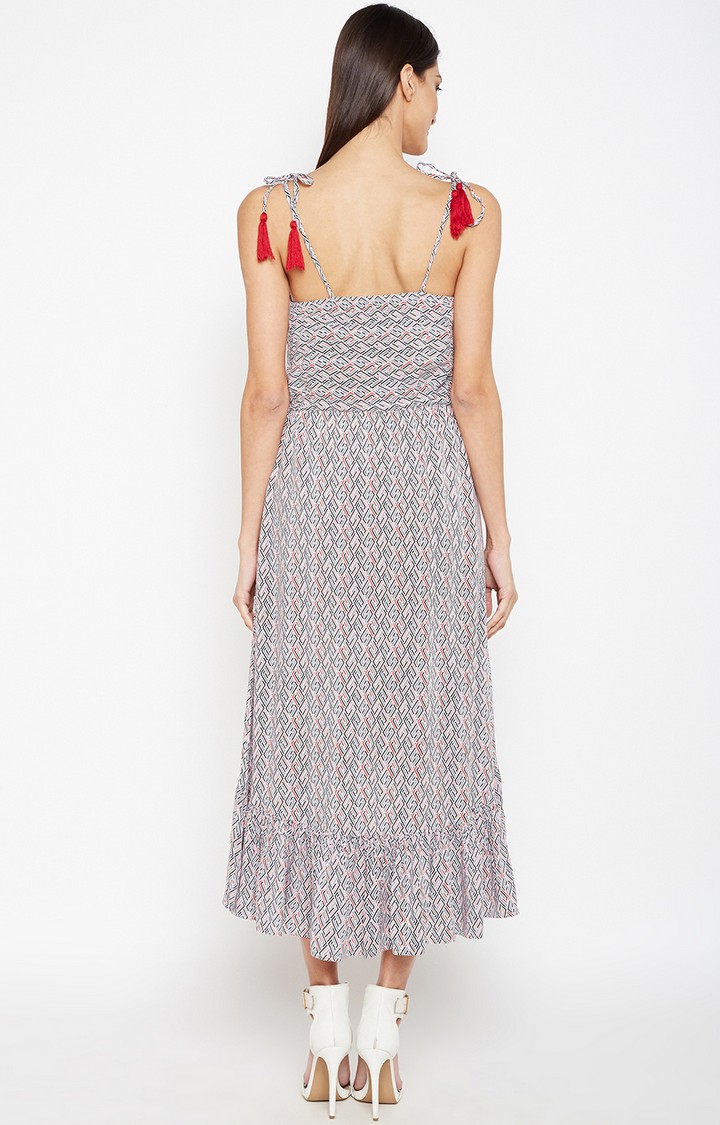 Diana Abstract Hi-Low Dress