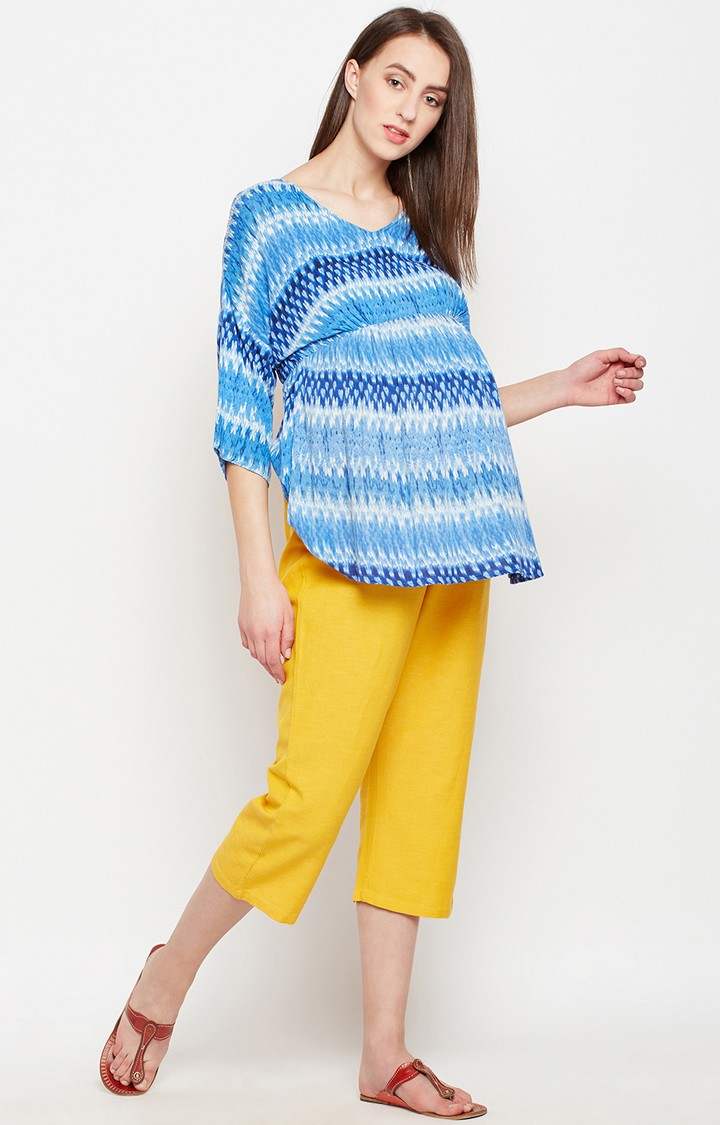 Oceanic Wave Motherly Top