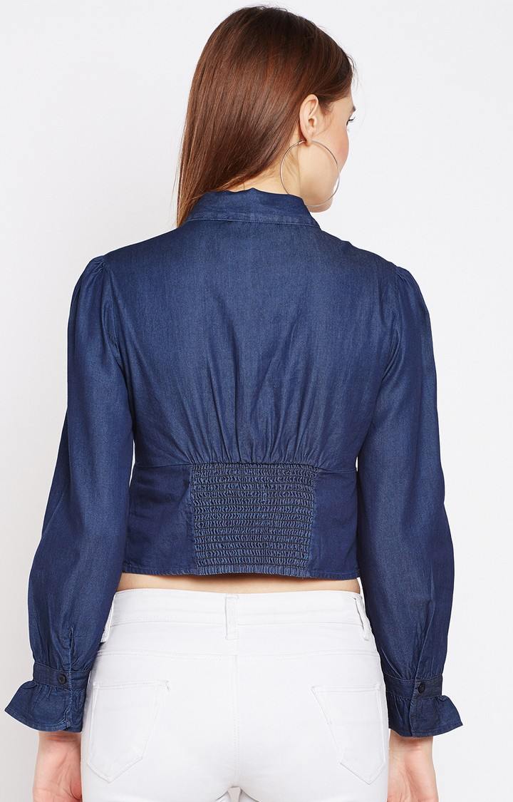 Grungy Denim Gal Fashion Shirt