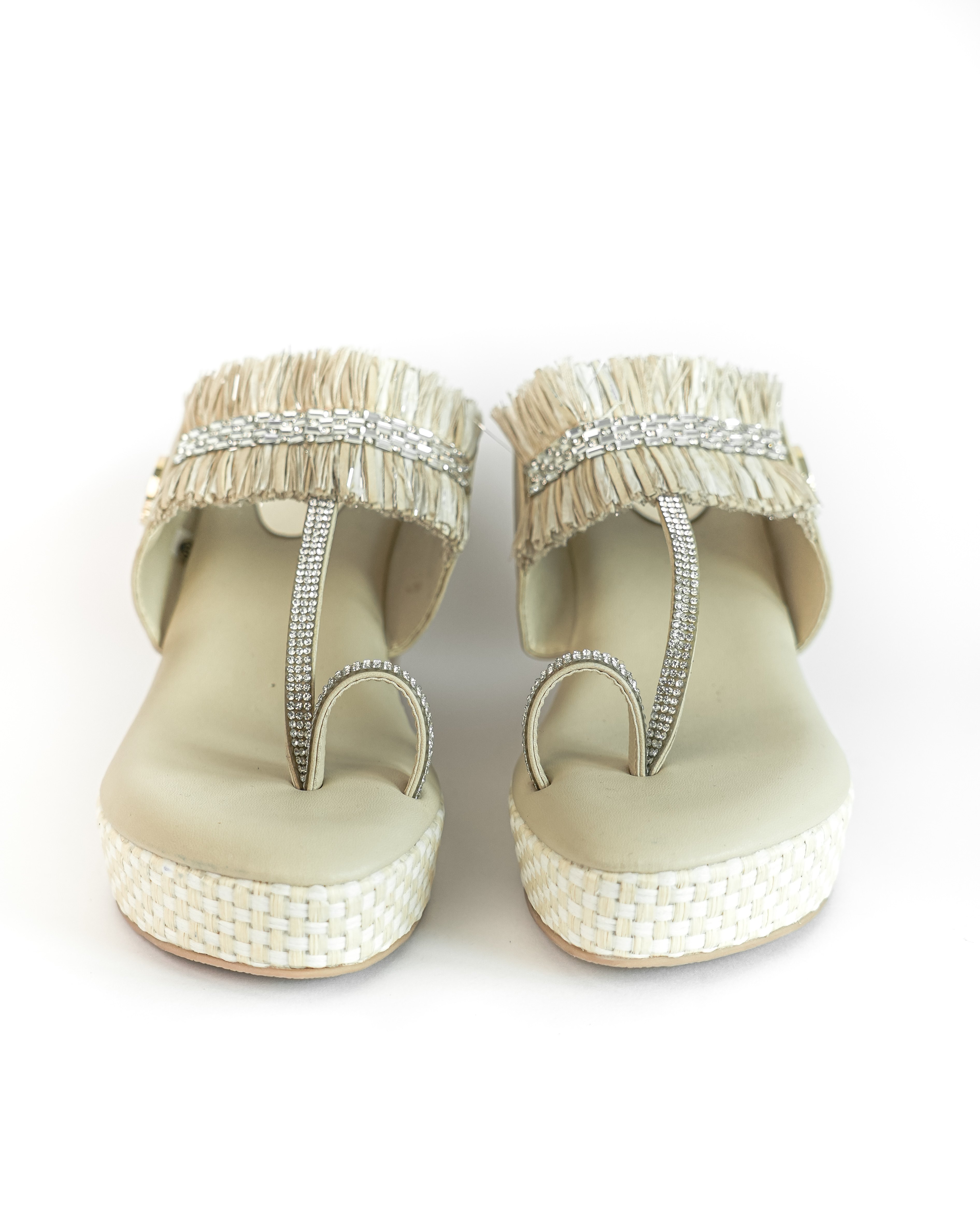 BEIGE KOHLAPURI WEDGE