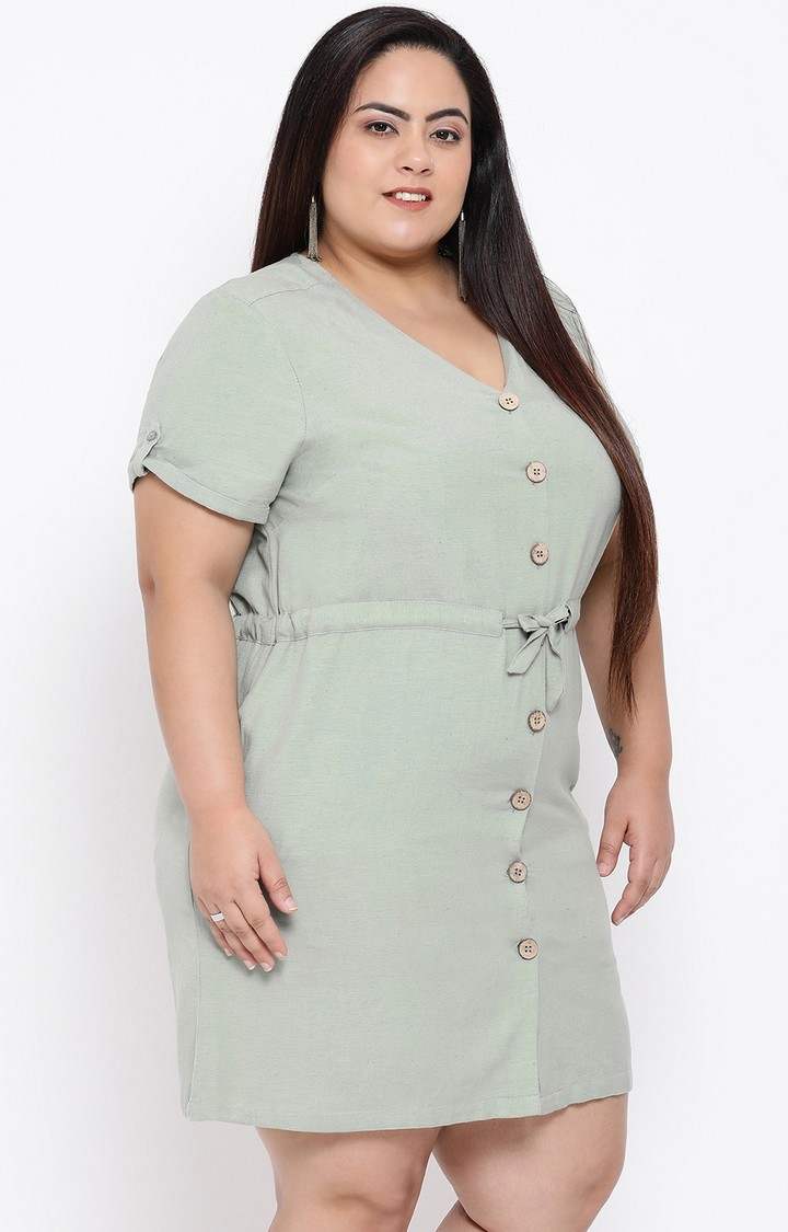 Sage Sisterhood Plus Size Shirt Dress